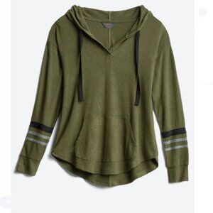 Mix by 41 Hawthorn Brushed Knit Hoodie Sweatshirt Stitch Fix Olive Large